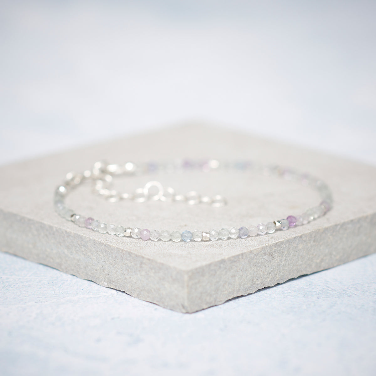 Dainty Fluorite Gemstone Bracelet