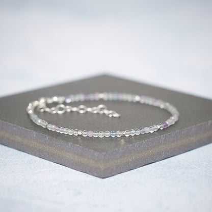 Dainty Fluorite Gemstone Bracelet
