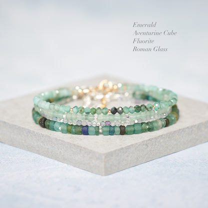Dainty Fluorite Gemstone Bracelet