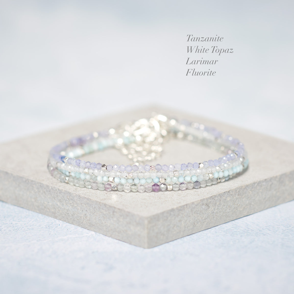 Dainty Fluorite Gemstone Bracelet