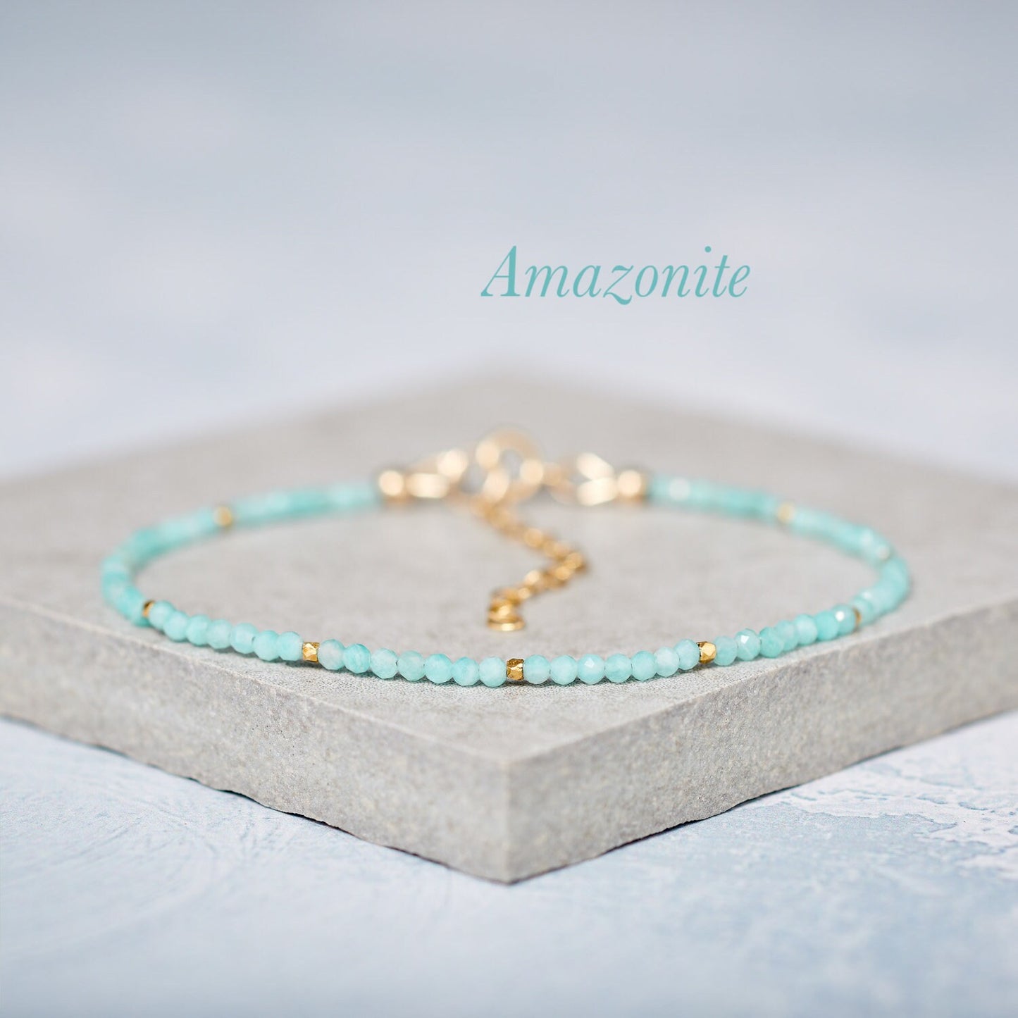 Amazonite Dainty Gemstone Bracelet