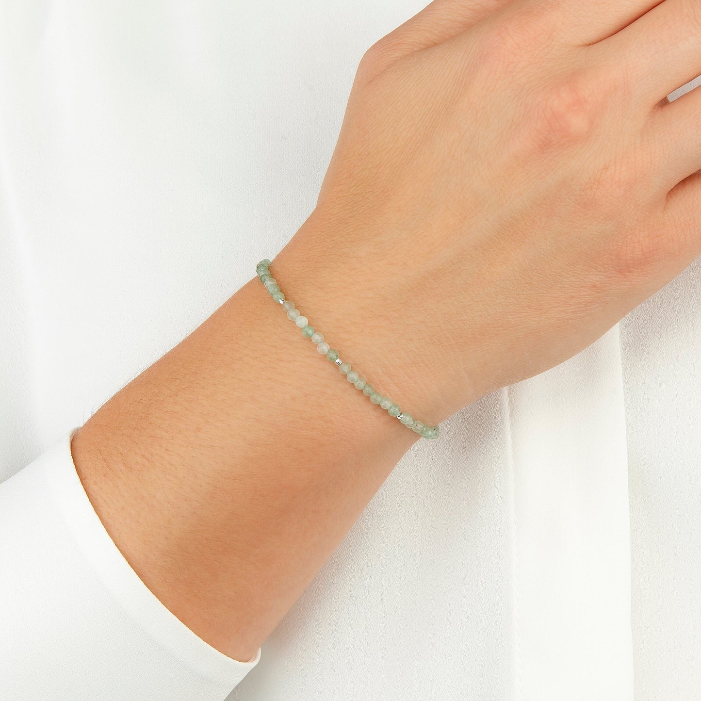 Dainty Green Aventurine Gemstone Bracelet