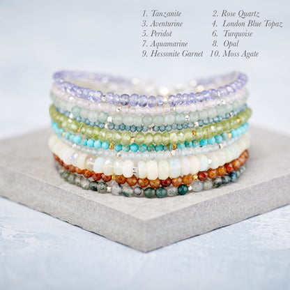 Dainty Citrine Gemstone Bracelet