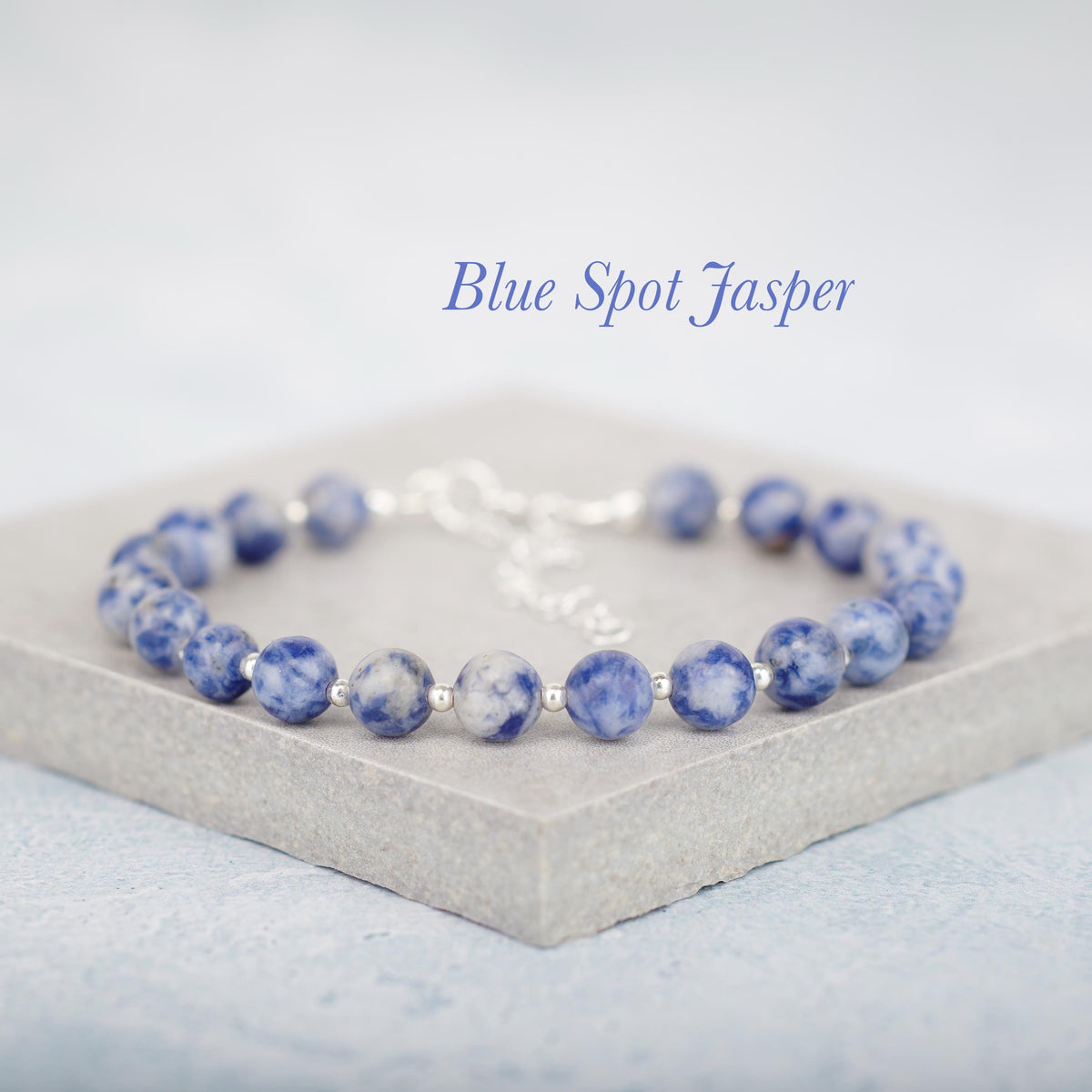 Blue Spot Jasper Gemstone Bracelet