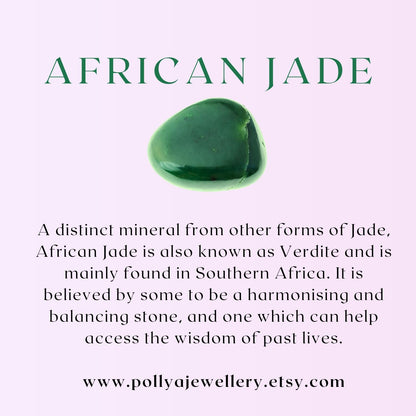Dainty African Jade Bracelet