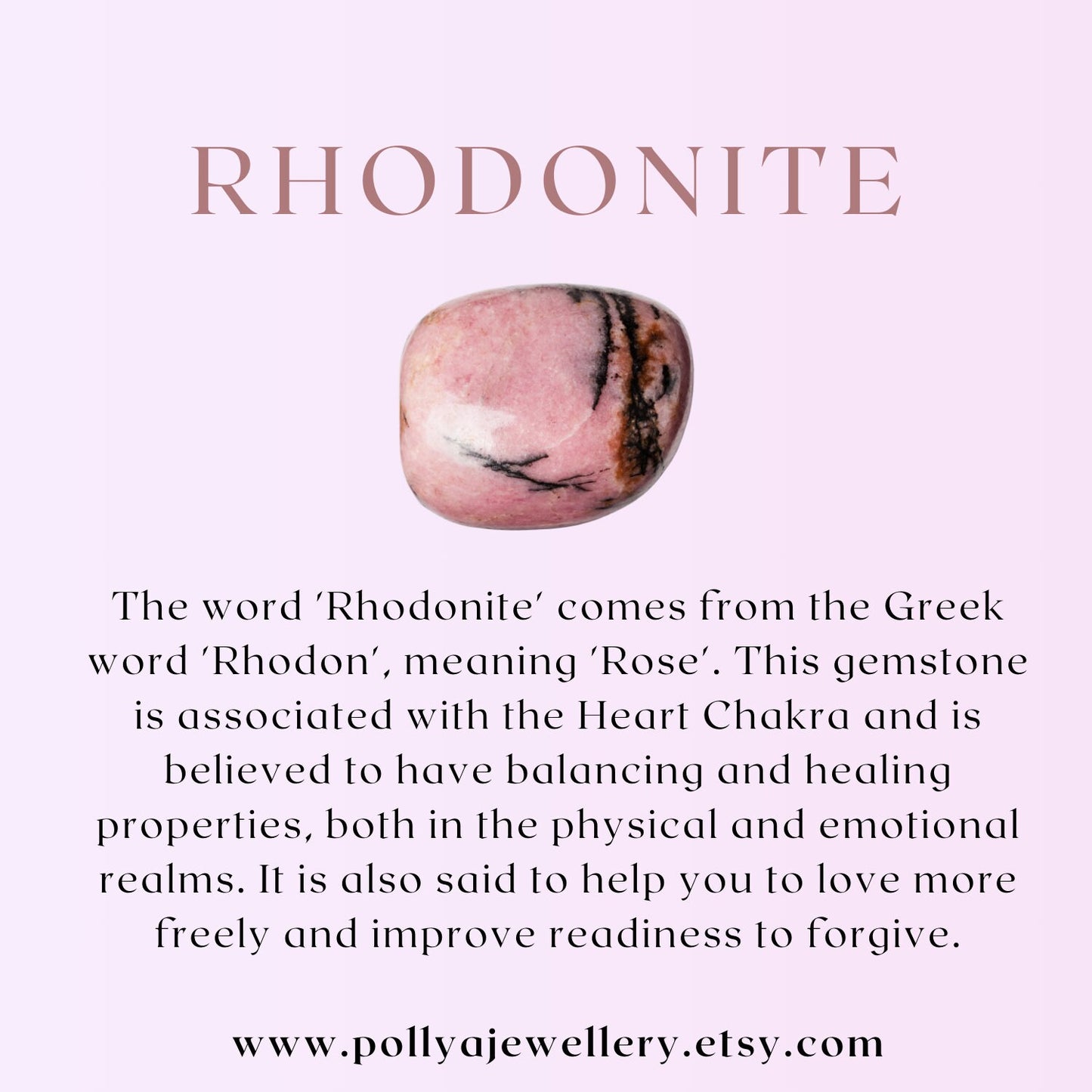 Rhodonite Gemstone Bracelet