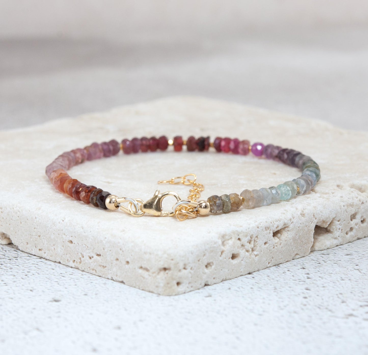 Multicolour Spinel Gemstone Bracelet