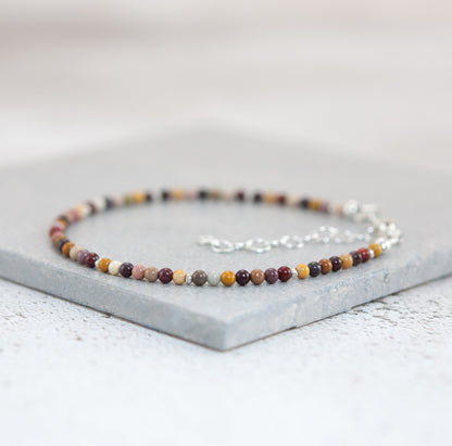 Dainty Mookaite Gemstone Bracelet