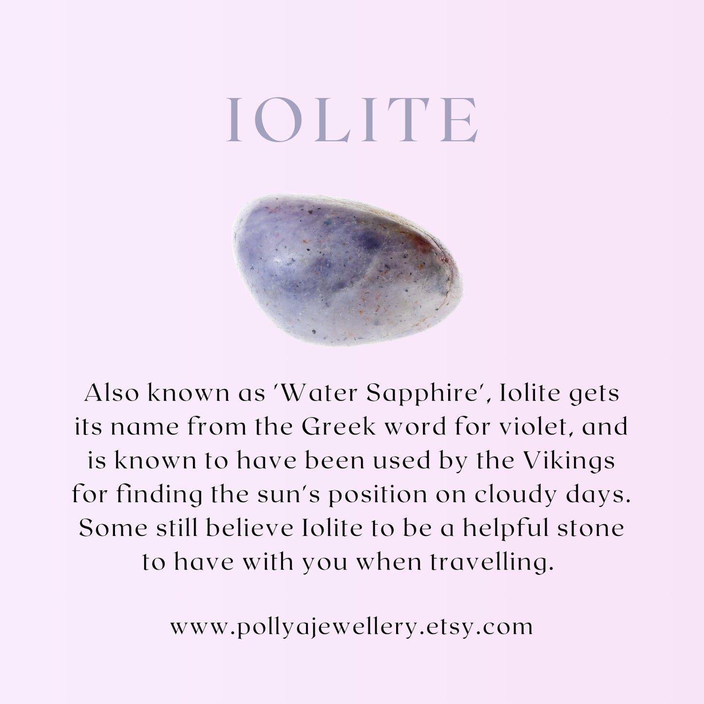 Dainty Iolite Gemstone Bracelet