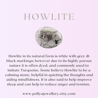 Dainty Howlite Gemstone Bracelet