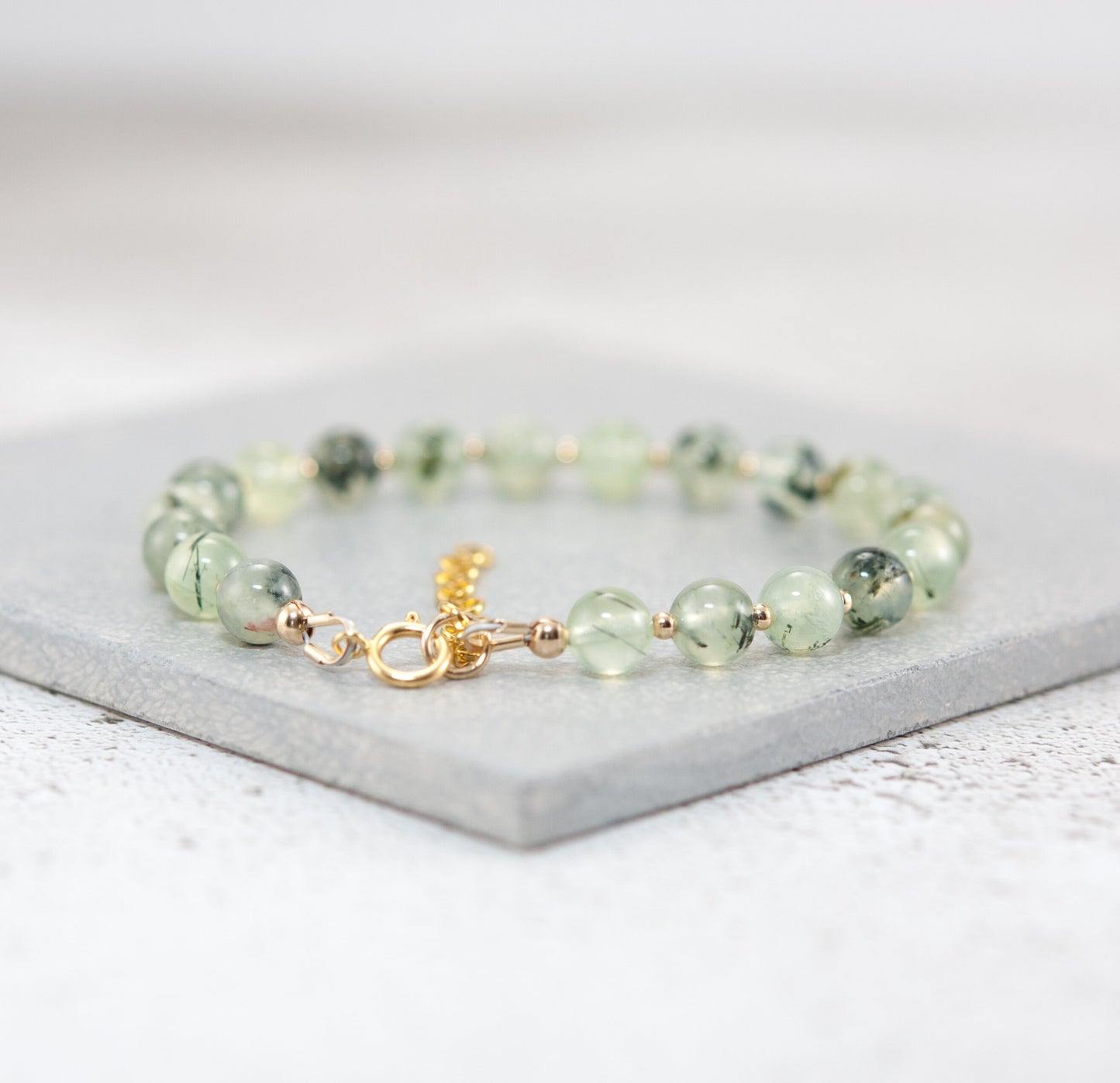 Prehnite Gemstone Bracelet