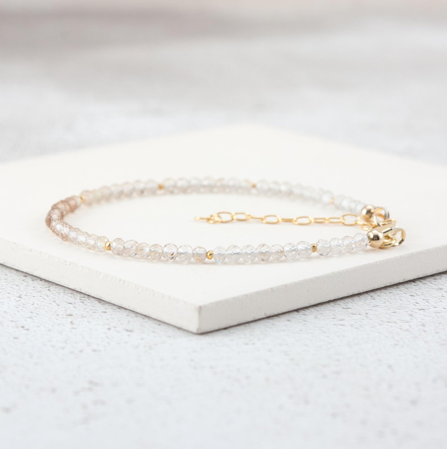 Dainty Imperial Topaz Bracelet (2mm)