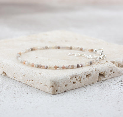 Dainty Botswana Agate Gemstone Bracelet
