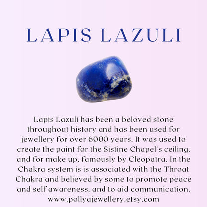 Lapis Lazuli Dainty Gemstone Bracelet