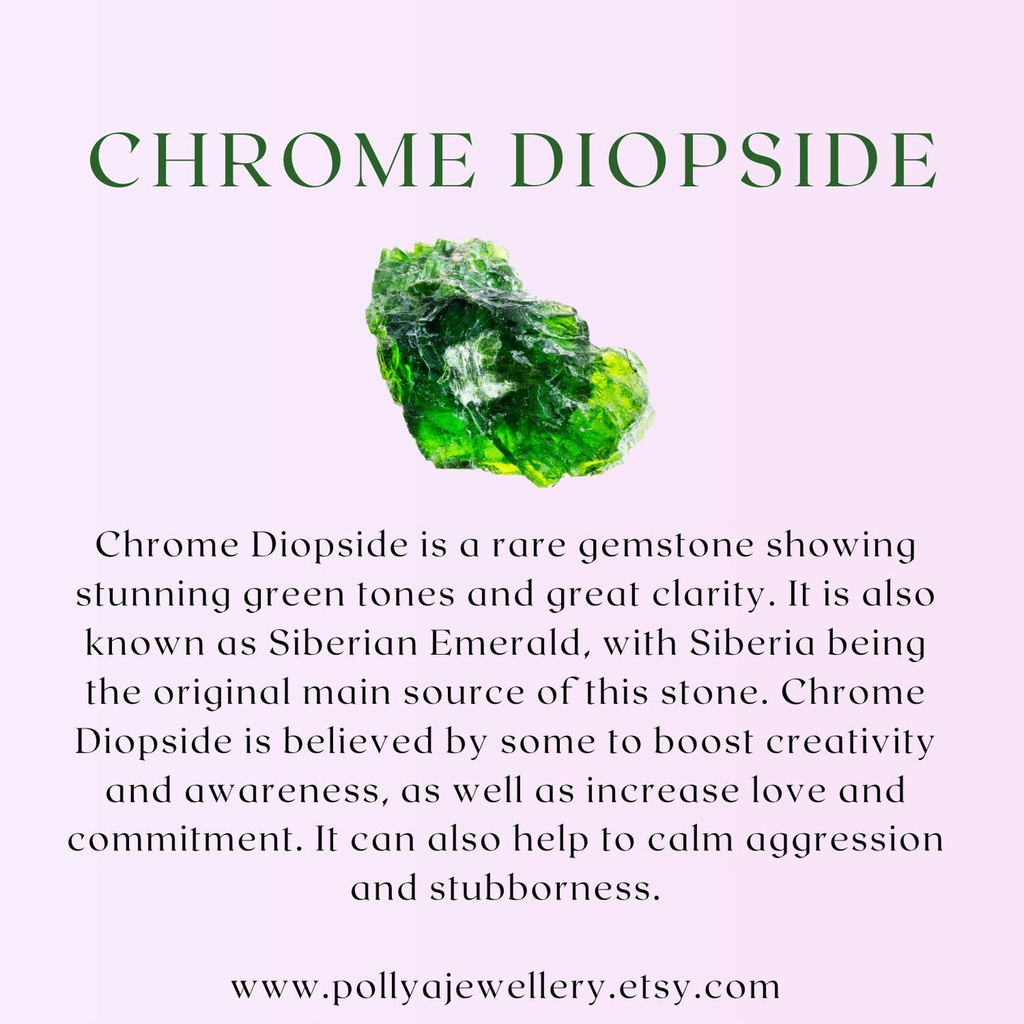Chrome Diopside Dainty Gemstone Bracelet (AAA Grade)