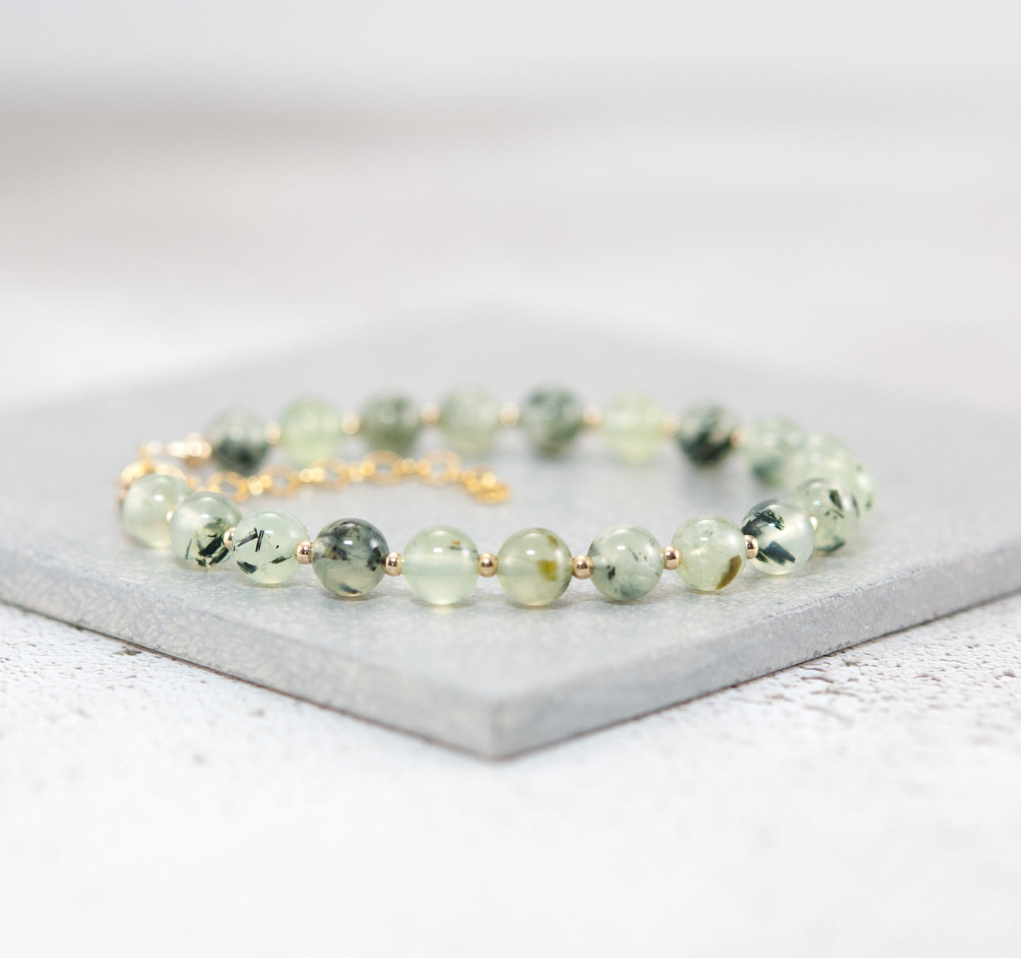 Prehnite Gemstone Bracelet