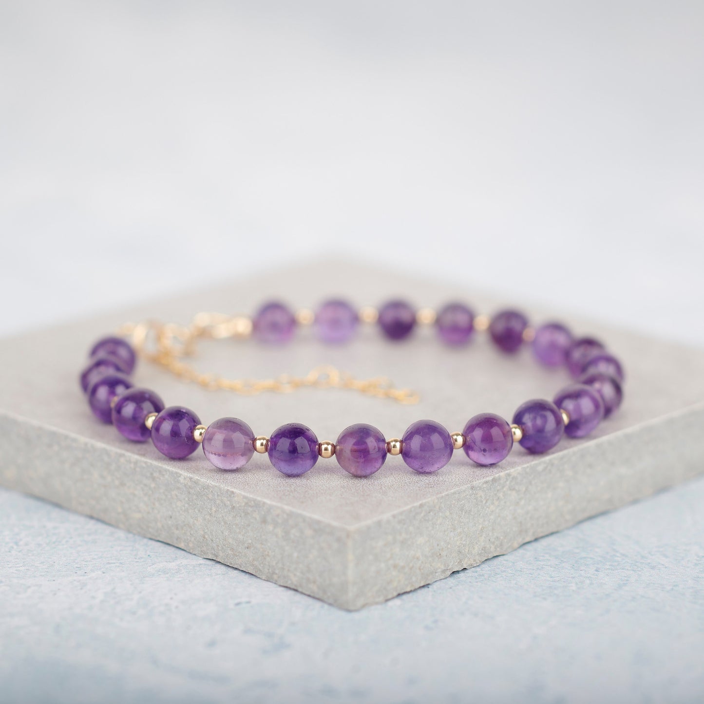 Amethyst Gemstone Bracelet (Grade A)