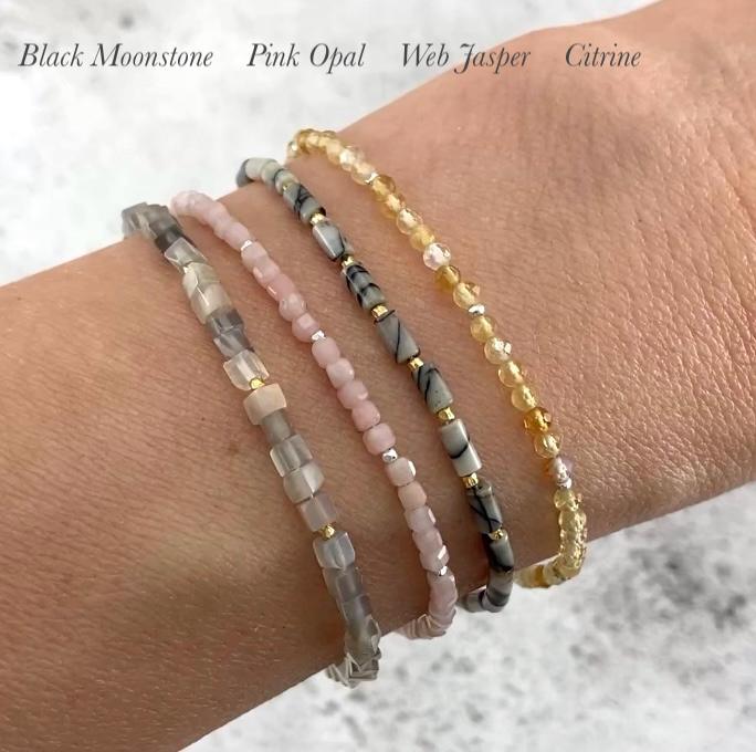 Dainty Citrine Gemstone Bracelet