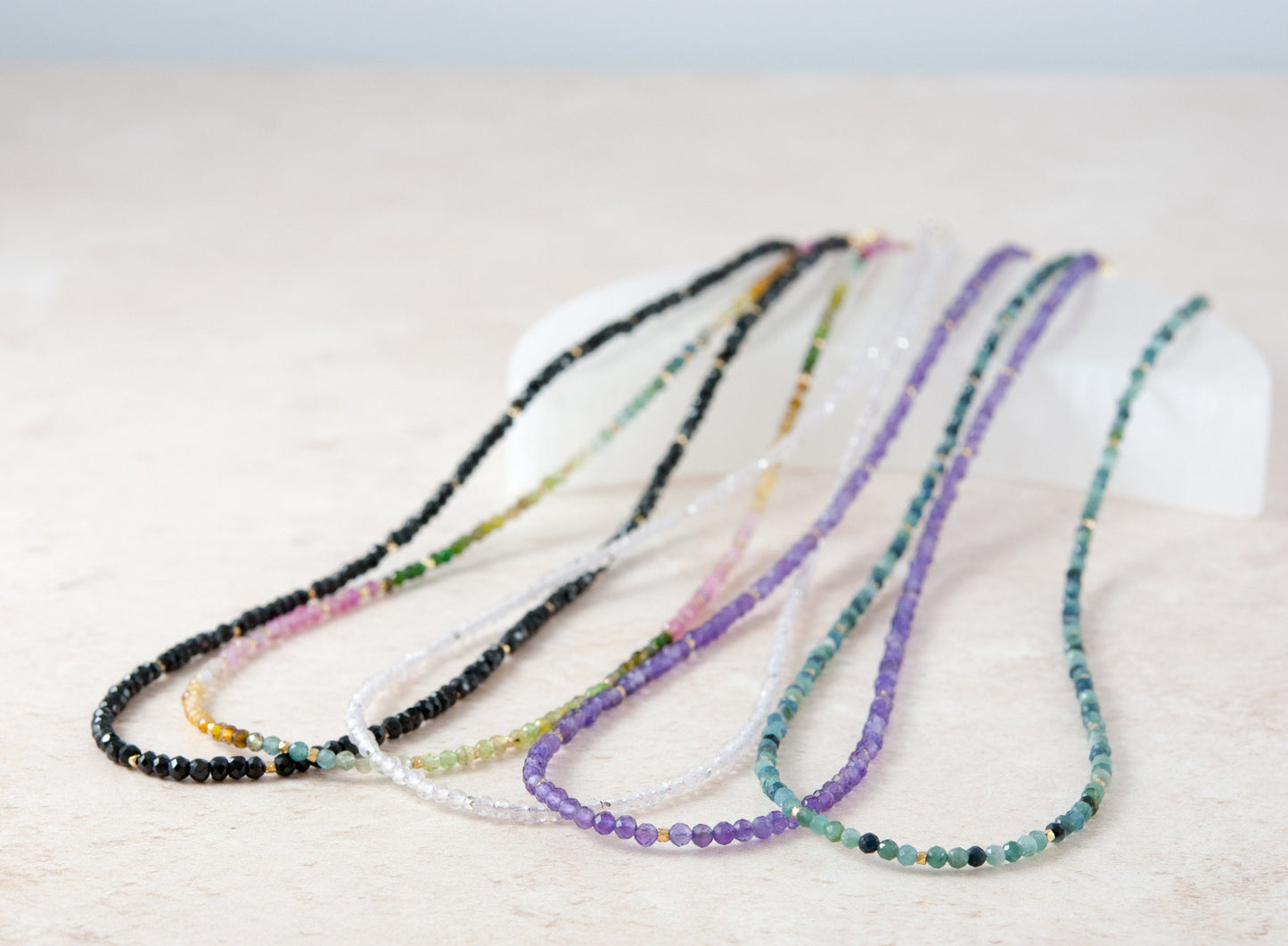 Dainty Amethyst Gemstone Necklace