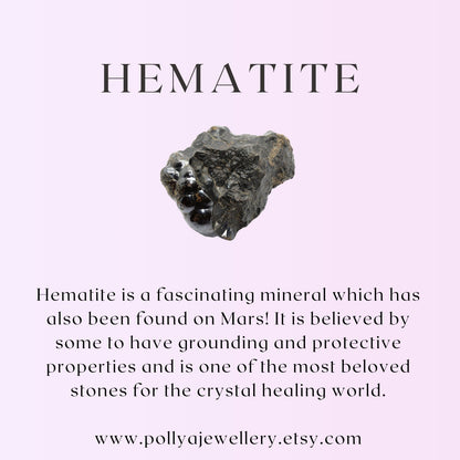 Dainty Hematite Gemstone Bracelet