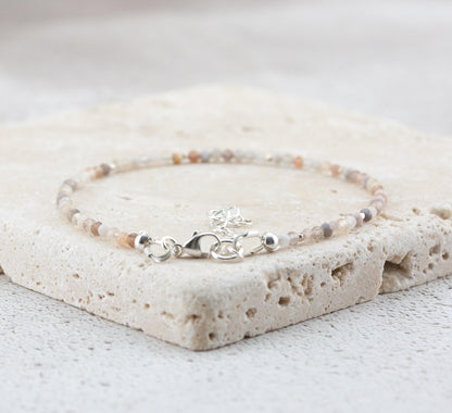 Dainty Botswana Agate Gemstone Bracelet