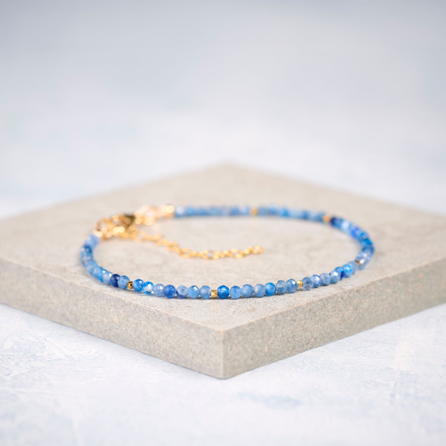 Dainty Kyanite Gemstone Bracelet (AAA Grade)