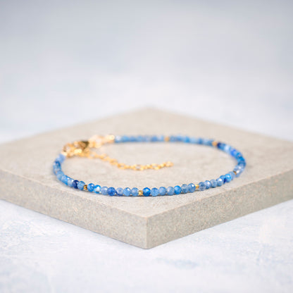 Dainty Kyanite Gemstone Bracelet (AAA Grade)