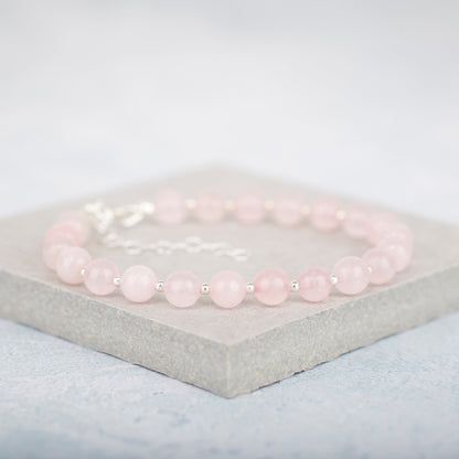 Rose Quartz Gemstone Bracelet