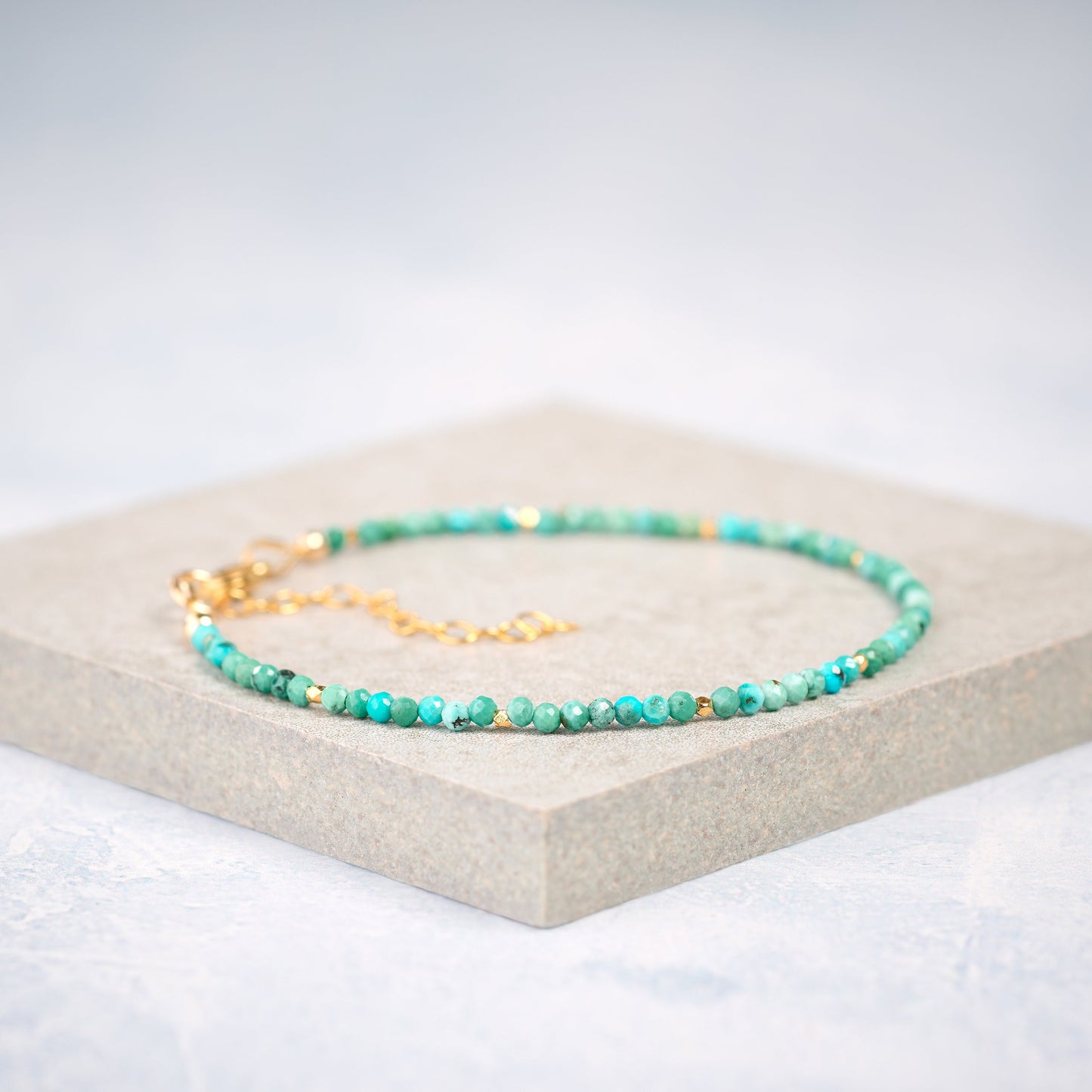 Turquoise Dainty Gemstone Bracelet