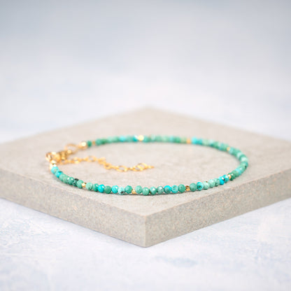 Turquoise Dainty Gemstone Bracelet