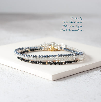 Dainty Botswana Agate Gemstone Bracelet