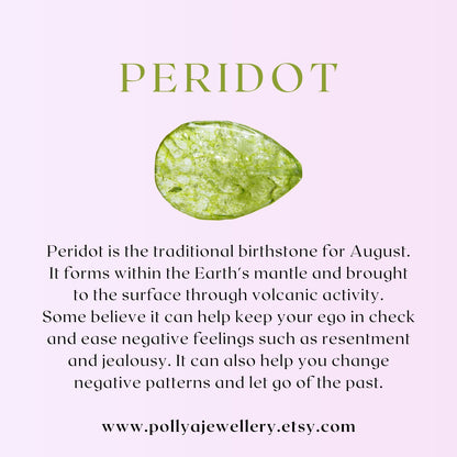 Peridot Dainty Gemstone Bracelet