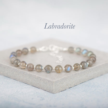 Labradorite Gemstone Bracelet