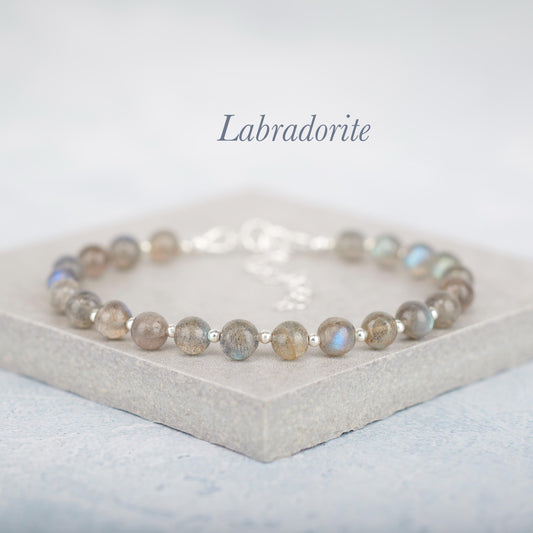 Labradorite Gemstone Bracelet