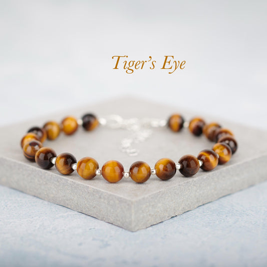 Tiger's Eye Gemstone Bracelet (Grade A)
