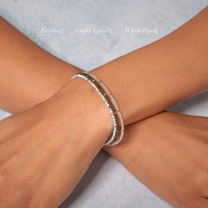 Dainty Smoky Quartz Gemstone Bracelet