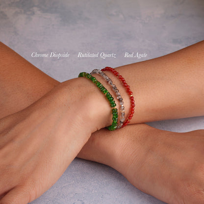Chrome Diopside Gemstone Bracelet