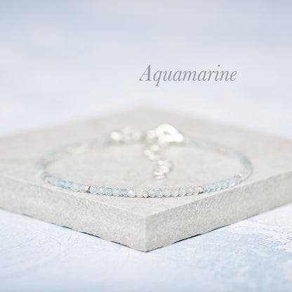 Dainty Birthstone Bracelet - Choose Your Birthstone