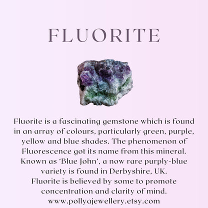 Dainty Fluorite Ombre Shaded Gemstone Bracelet