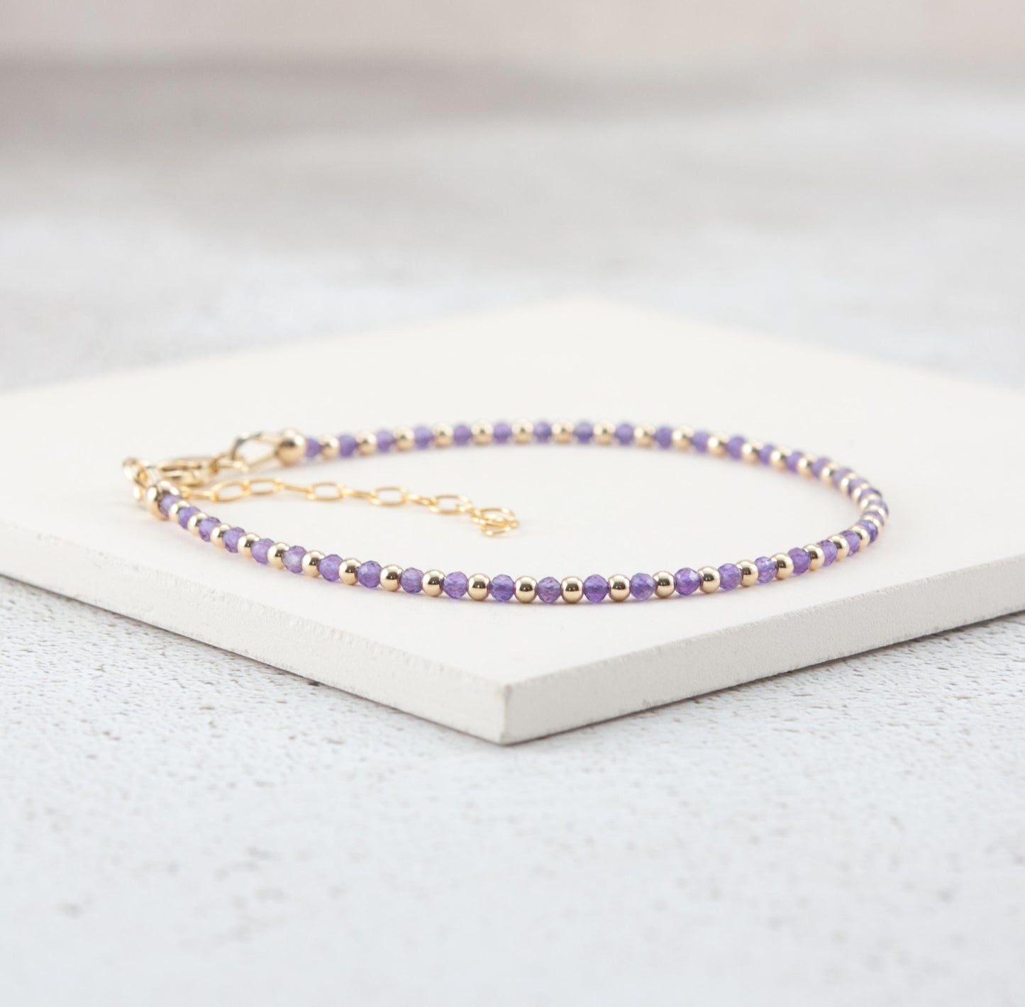 Dainty Amethyst Bracelet
