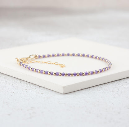 Dainty Amethyst Bracelet