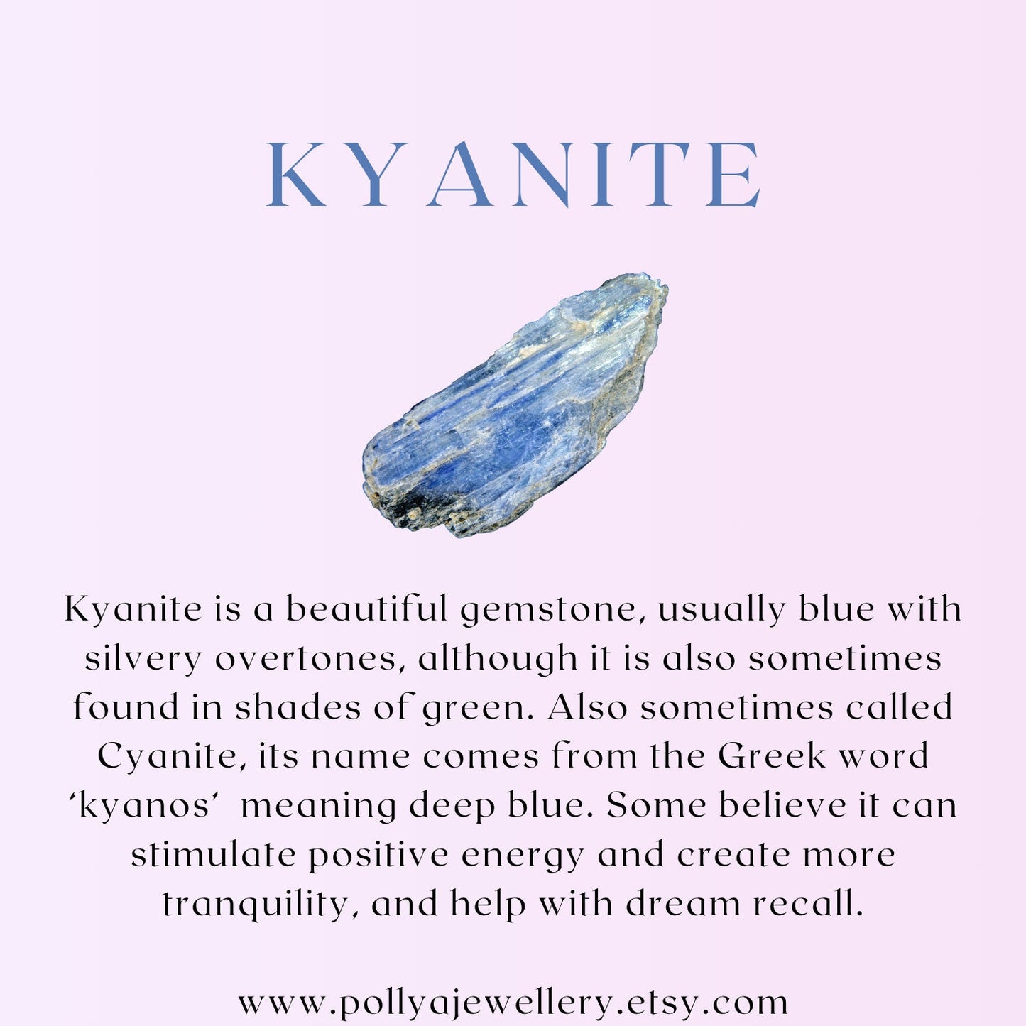 Dainty Kyanite Gemstone Bracelet (AAA Grade)