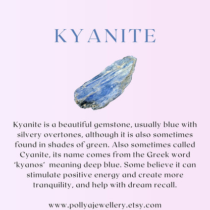 Dainty Kyanite Gemstone Bracelet (AAA Grade)