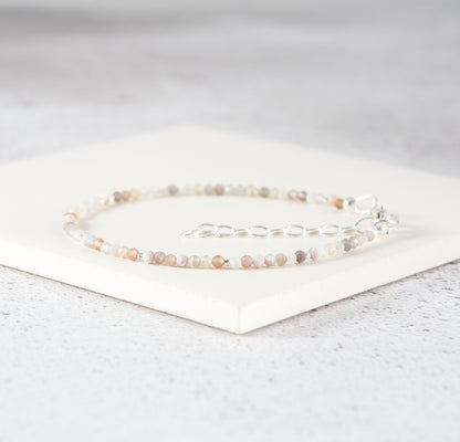 Dainty Botswana Agate Gemstone Bracelet