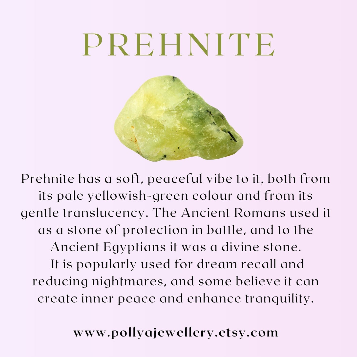 Dainty Prehnite Gemstone Bracelet