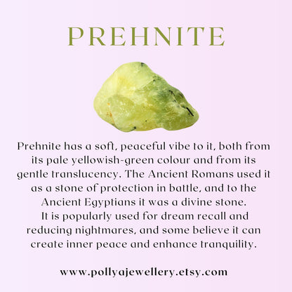 Dainty Prehnite Gemstone Bracelet