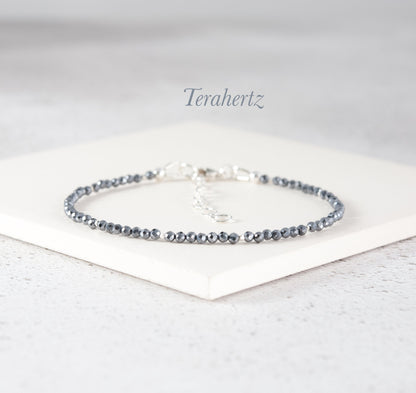 Dainty Terahertz Gemstone Bracelet