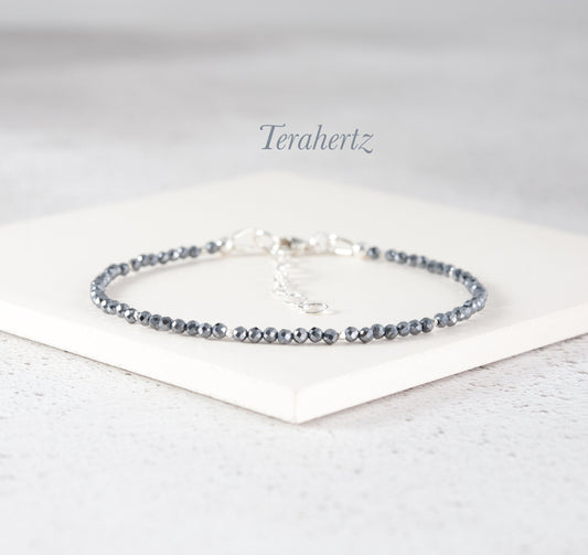 Dainty Terahertz Gemstone Bracelet