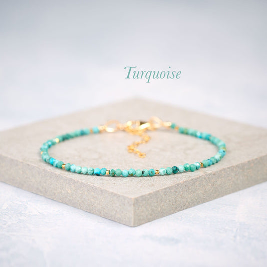 Turquoise Dainty Gemstone Bracelet