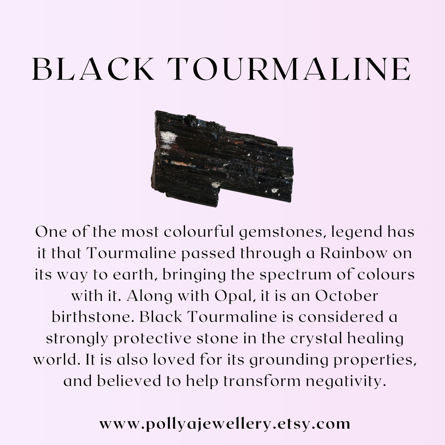 Dainty Black Tourmaline Gemstone Bracelet